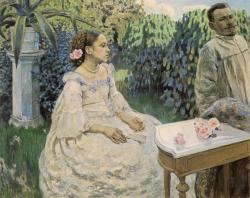 Борисов-Мусатов В.Э. Автопортрет с сестрой. 1898